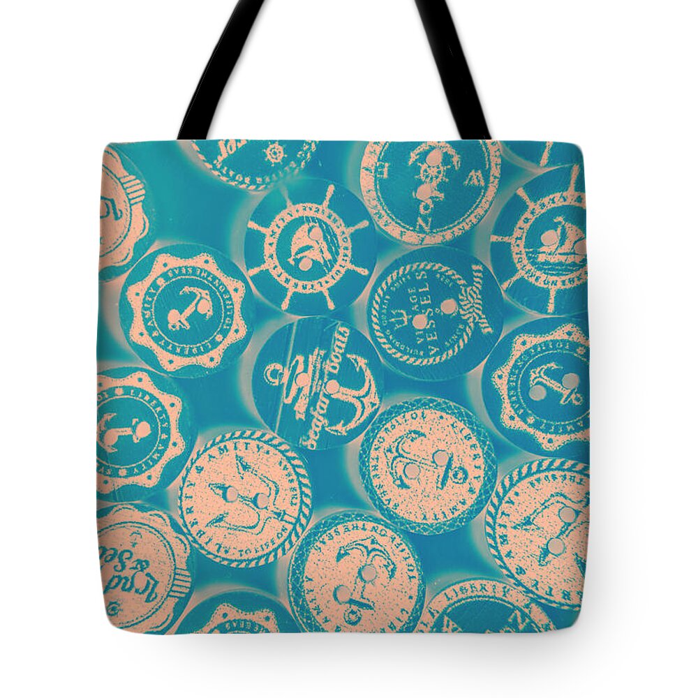 Nautical Tote Bag featuring the photograph Ship shape nautical designs by Jorgo Photography