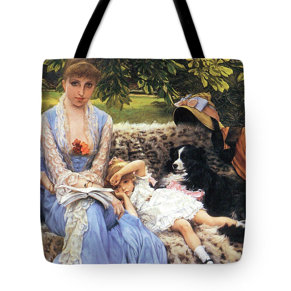 Tissot Tote Bag featuring the painting Silence by James Tissot