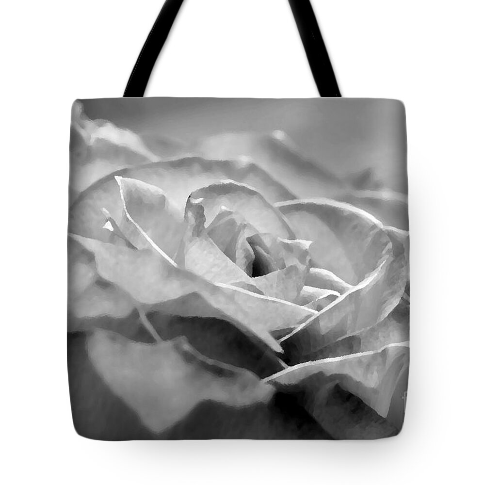 Flower Tote Bag featuring the photograph Silver White by Lorenzo Cassina