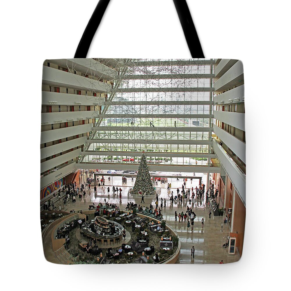 Marina Bay Sands Tote Bag featuring the photograph Singapore, Singapore - Marina Bay Sands Hotel 3 by Richard Krebs