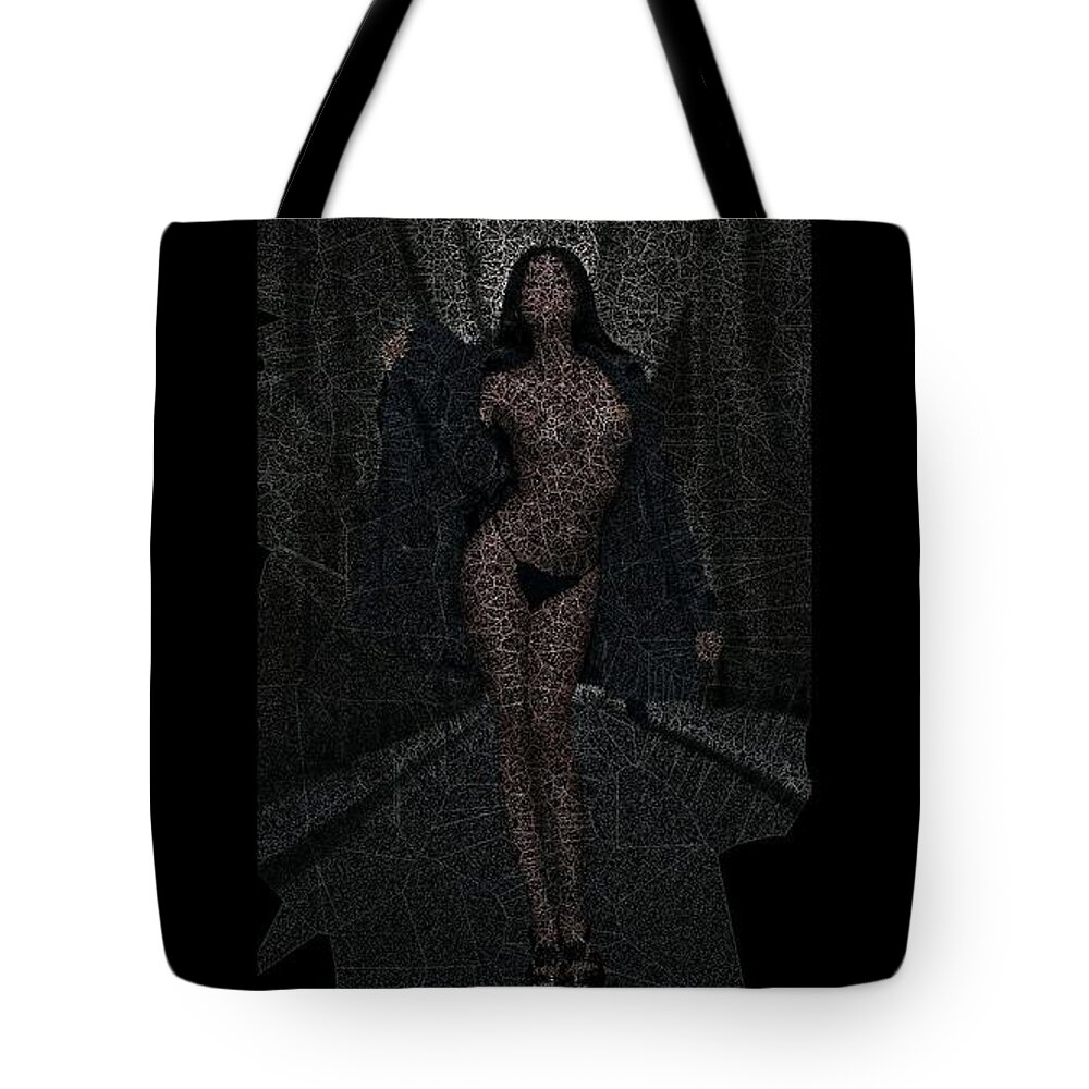 Vorotrans Tote Bag featuring the digital art Sita by Stephane Poirier