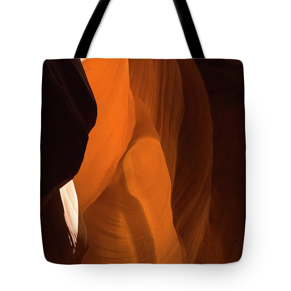 Antelope Canyon Tote Bag featuring the photograph Sitting Woman by Davorlovincic