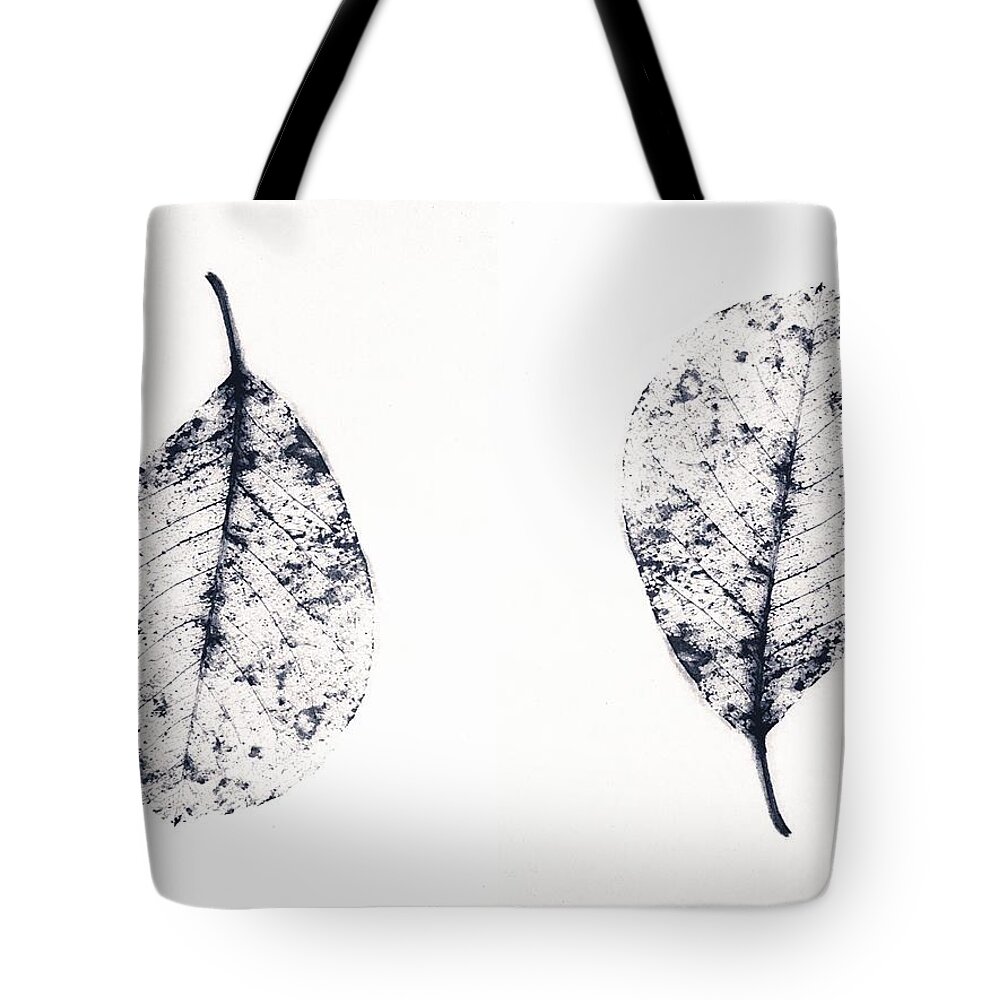 Skeleton Tote Bag featuring the photograph Skeleton Leaves Up and Down by Itsonlythemoon