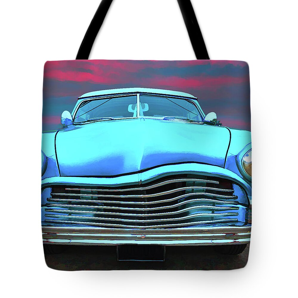 Car Tote Bag featuring the photograph Sky Blue by Thomas Leparskas