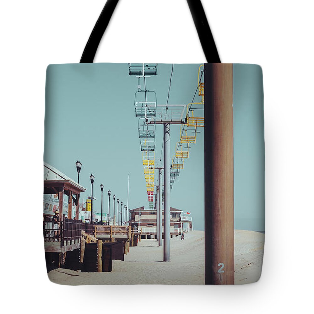 Seaside Tote Bag featuring the photograph Sky Ride by Steve Stanger