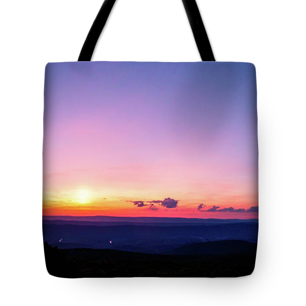 Skyline Tote Bag featuring the photograph Skyline Drive Sunset by Natural Vista Photo - Matt Sexton