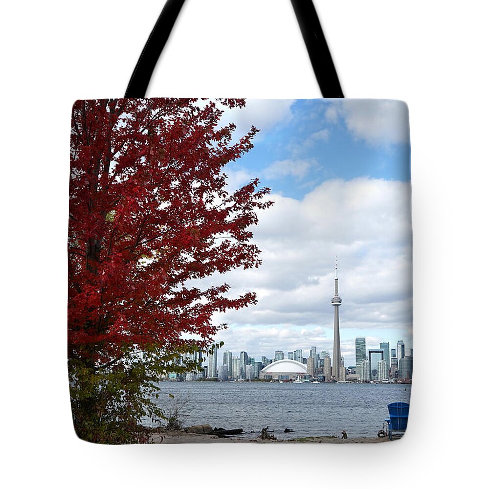 Toronto Skyline Tote Bag featuring the photograph Skyline Of Toronto by Andrew Fare
