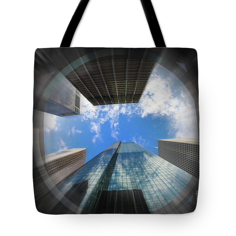 Houston Tote Bag featuring the photograph Skyscraper Jungle Blur by Raul Rodriguez