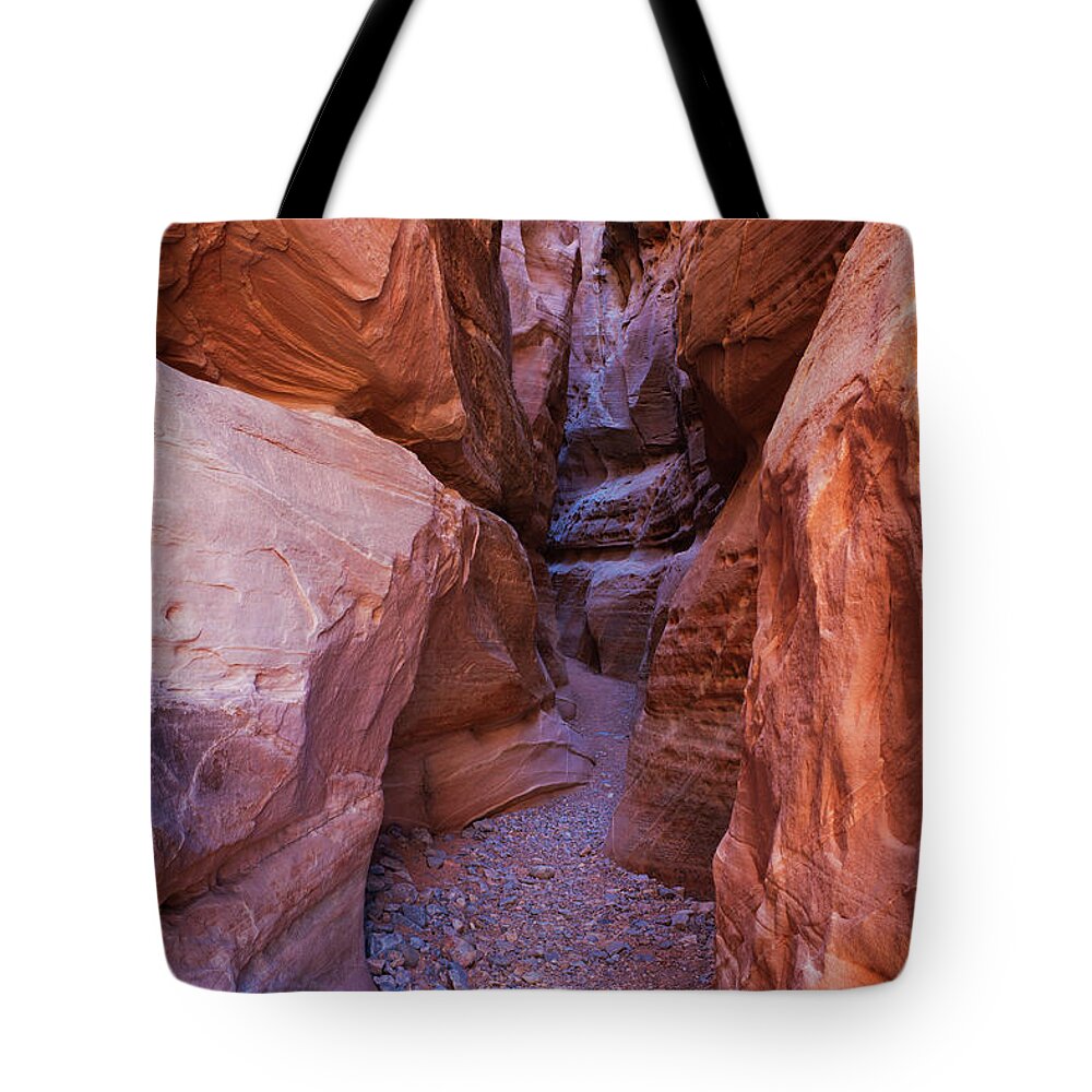 Orange Color Tote Bag featuring the photograph Slot Canyon Colors by Lucynakoch