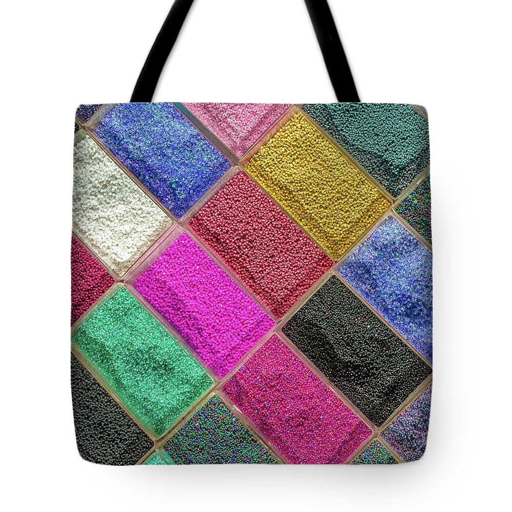 Small Beeds Tote Bag by Dimitris Sivyllis - Pixels