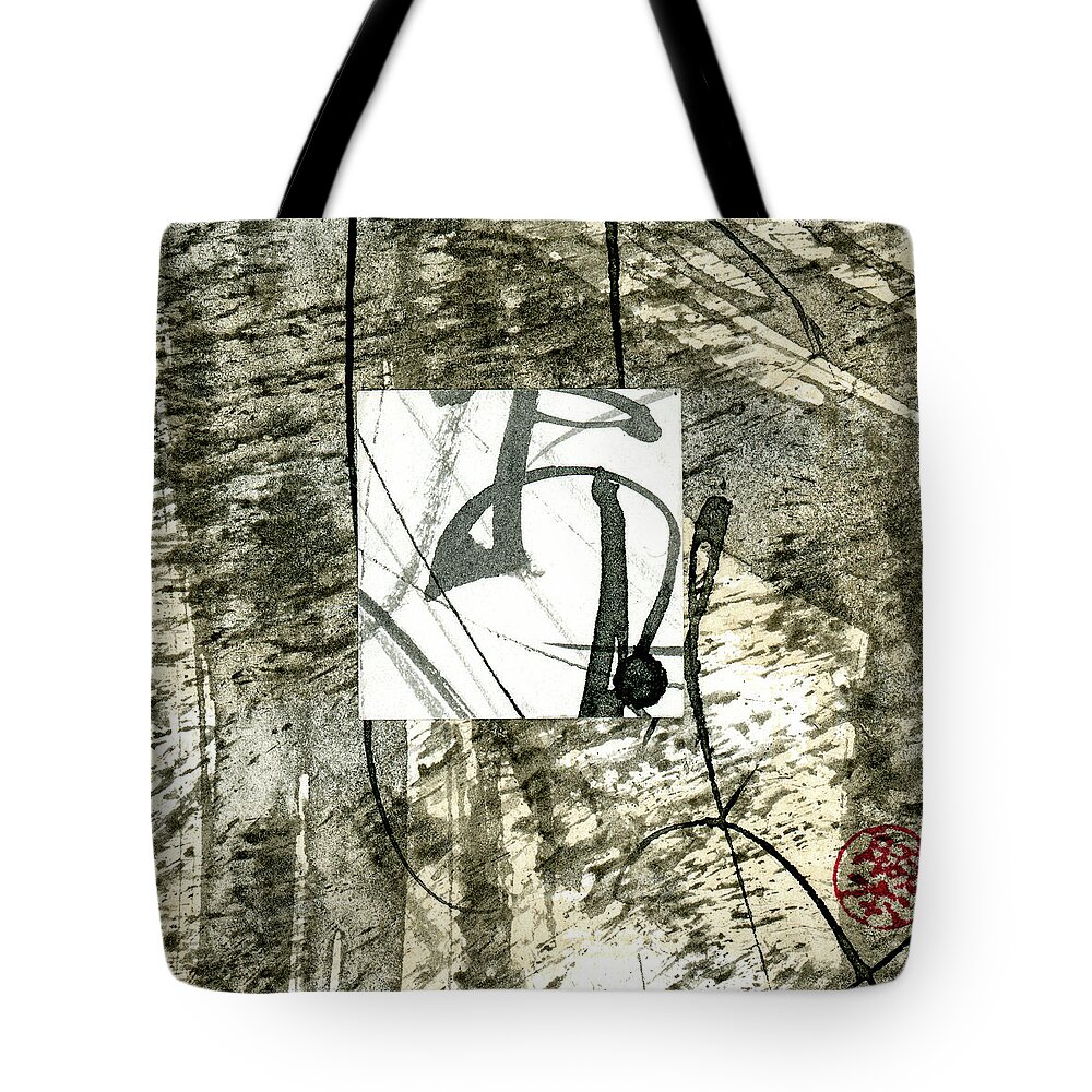 Carol Leigh Tote Bag featuring the mixed media Small Tag Number 893 by Carol Leigh