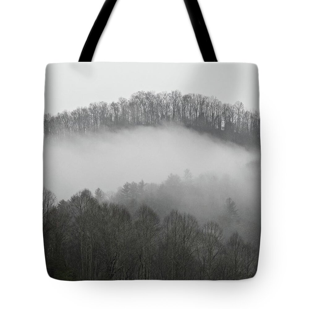 Smoky Tote Bag featuring the photograph Smoky Mountains by Kathy Ozzard Chism