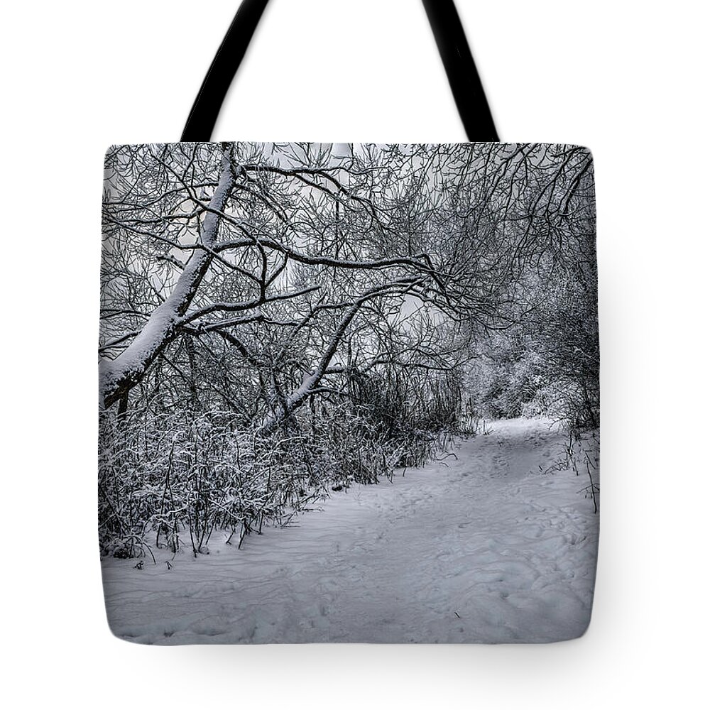 Leif Sohlman Tote Bag featuring the photograph Snow 1 #i3 by Leif Sohlman