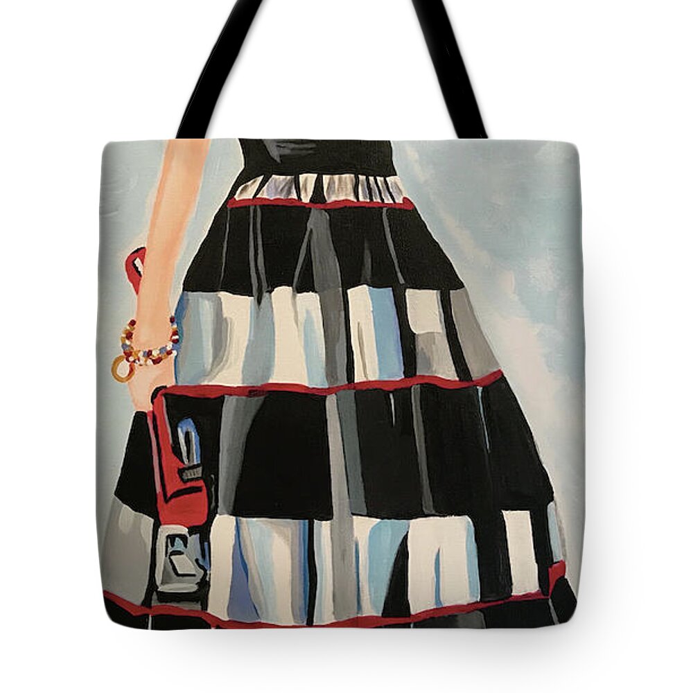 Original Art Work Tote Bag featuring the painting Soft But Strong #1 by Theresa Honeycheck
