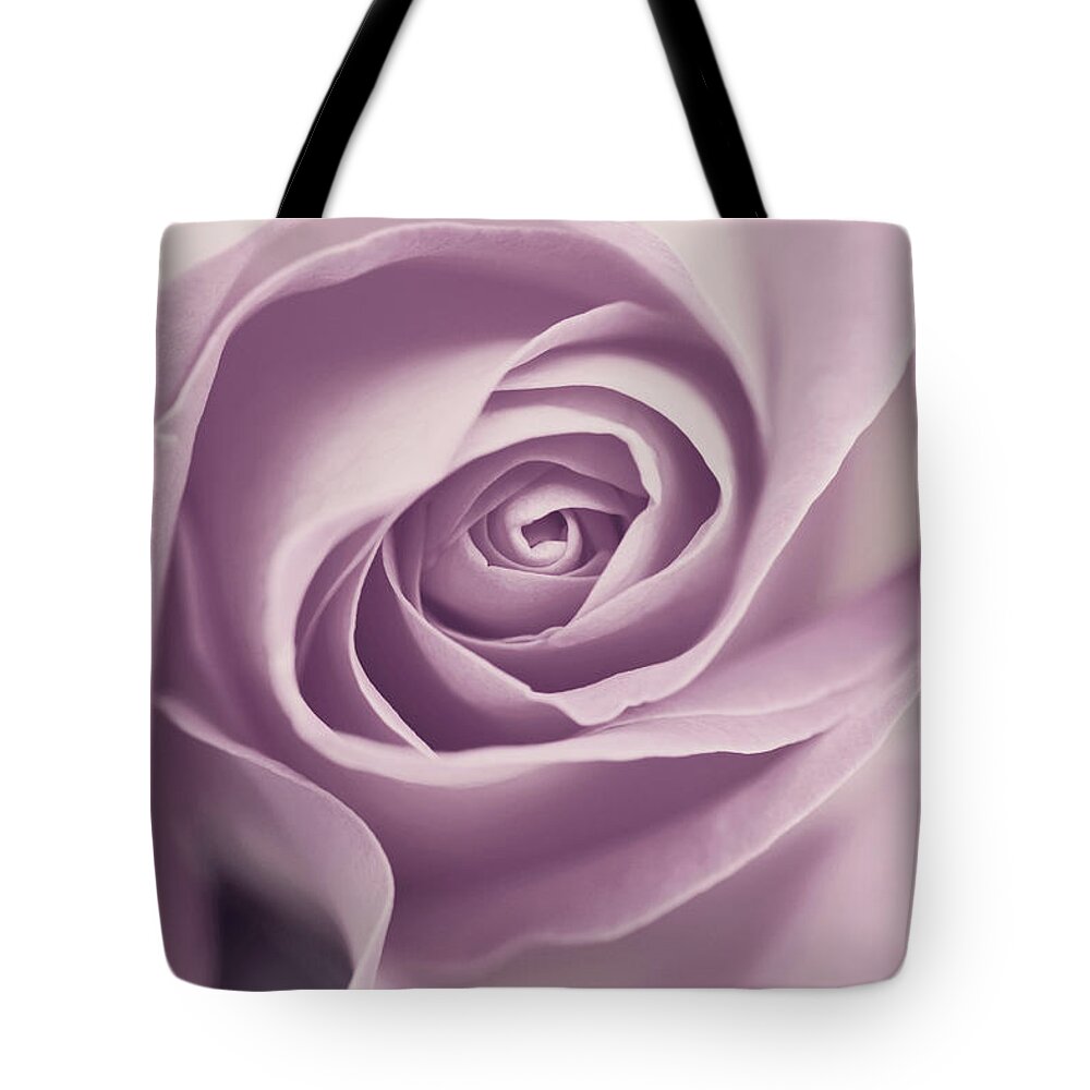Petal Tote Bag featuring the photograph Soft Pink Rose by By Lili Ana