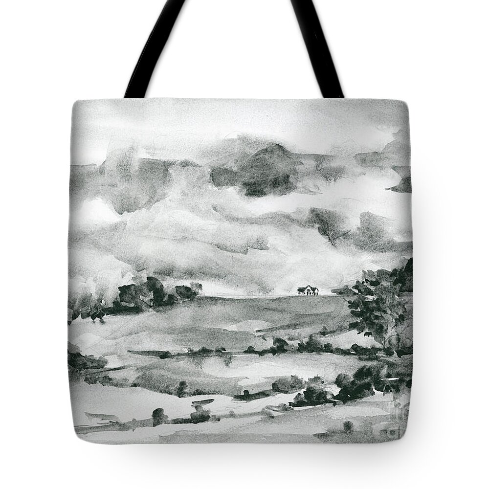 Face Mask Tote Bag featuring the painting Solitude by Lois Blasberg