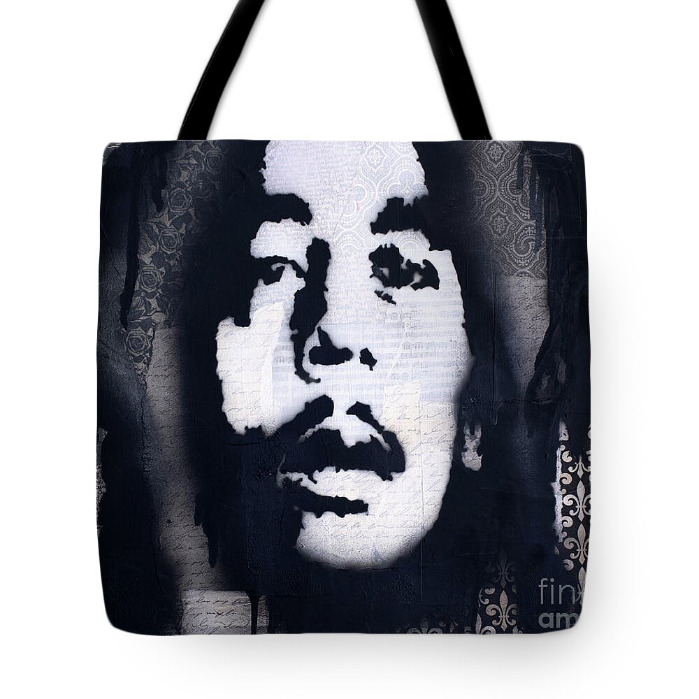  Tote Bag featuring the mixed media Soul Rebel by SORROW Gallery