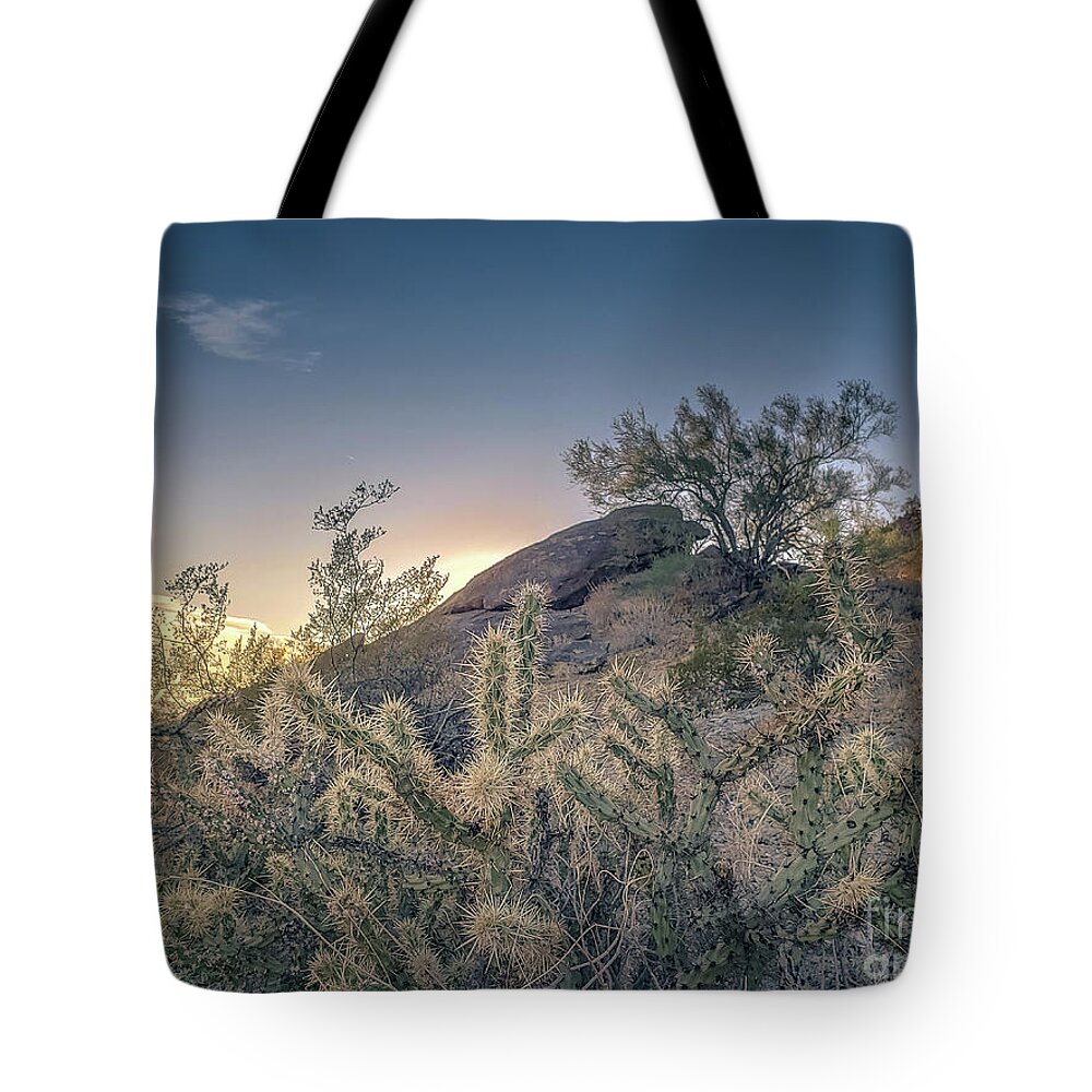 South Tote Bag featuring the photograph South Mountain Park by Darrell Foster
