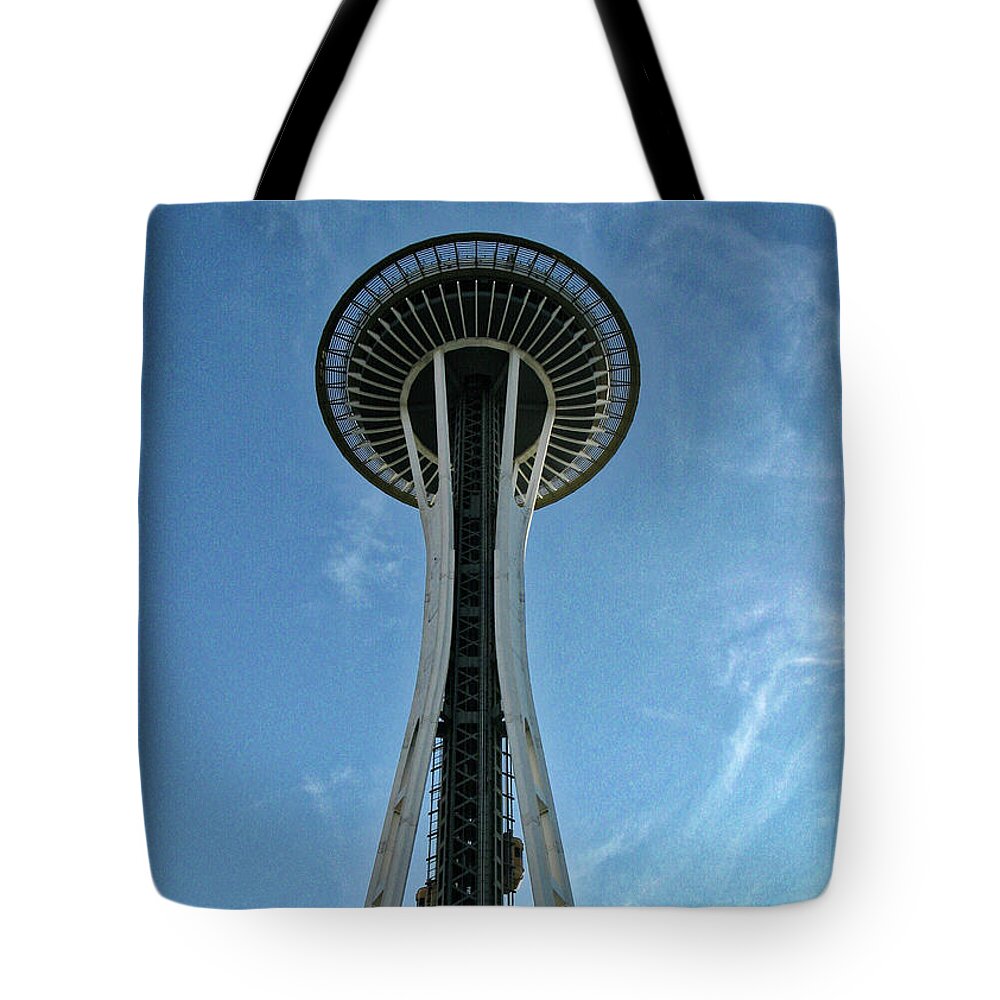 Seattle Tote Bag featuring the photograph Space Needle, Seattle by Segura Shaw Photography