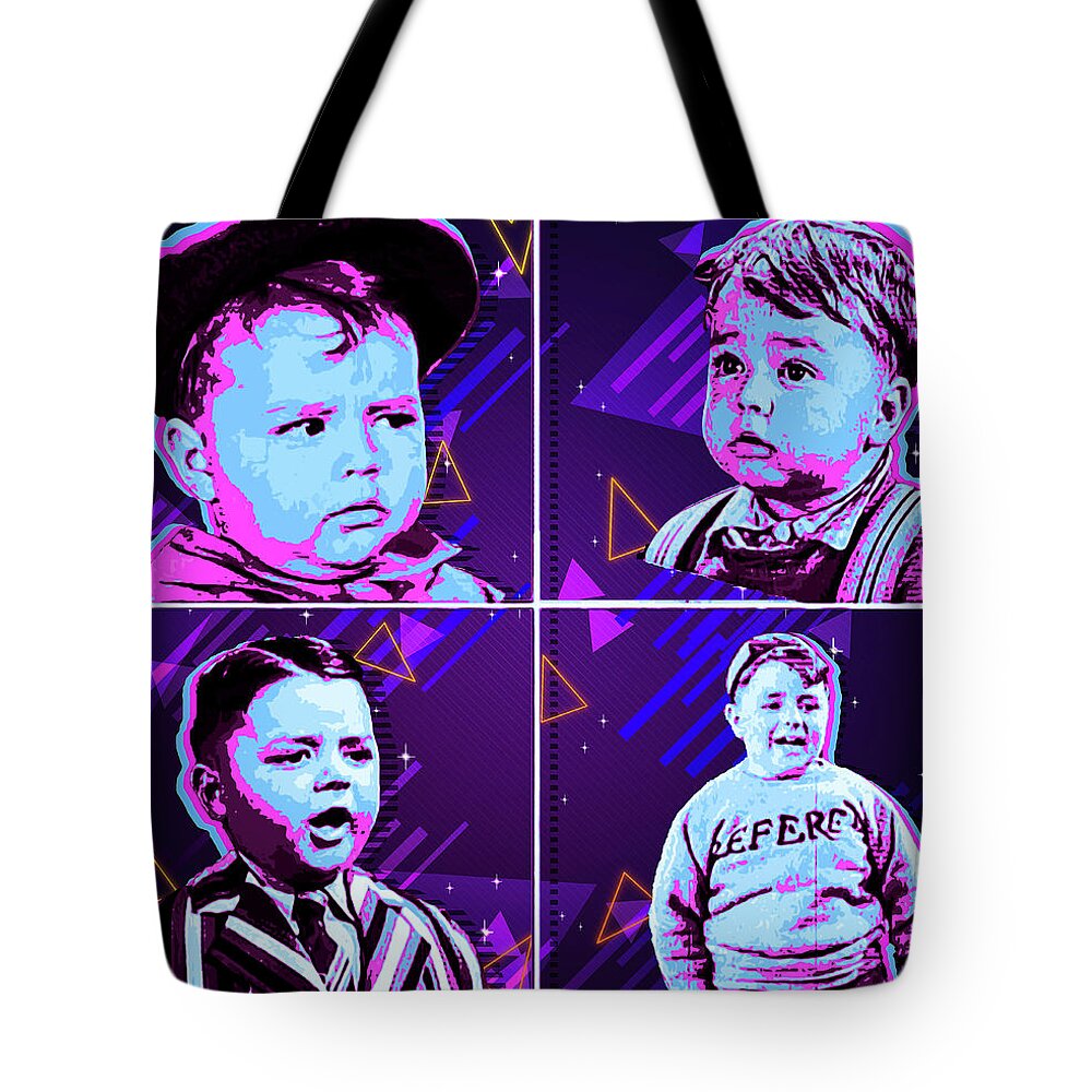 Our Gang Comedy Tote Bag featuring the digital art Spanky by Pheasant Run Gallery