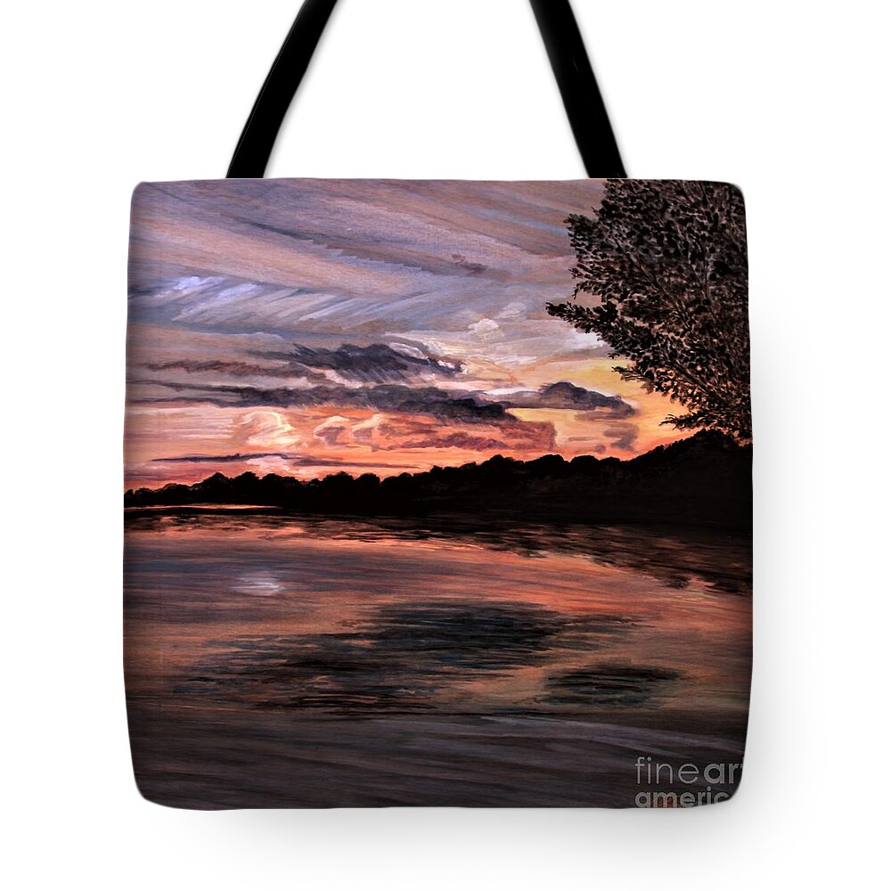 Prints Tote Bag featuring the painting Spellbound by Barbara Donovan