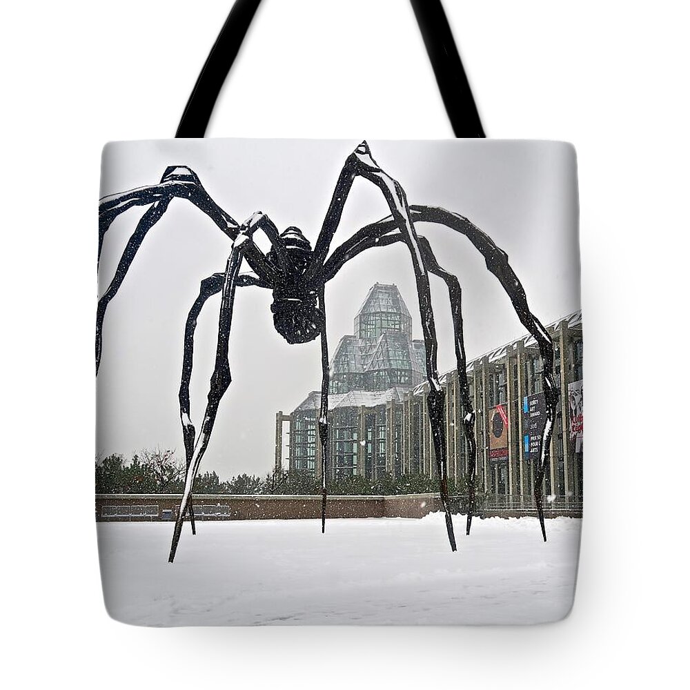 Ottawa Tote Bag featuring the photograph Spidey Sense by Mike Reilly