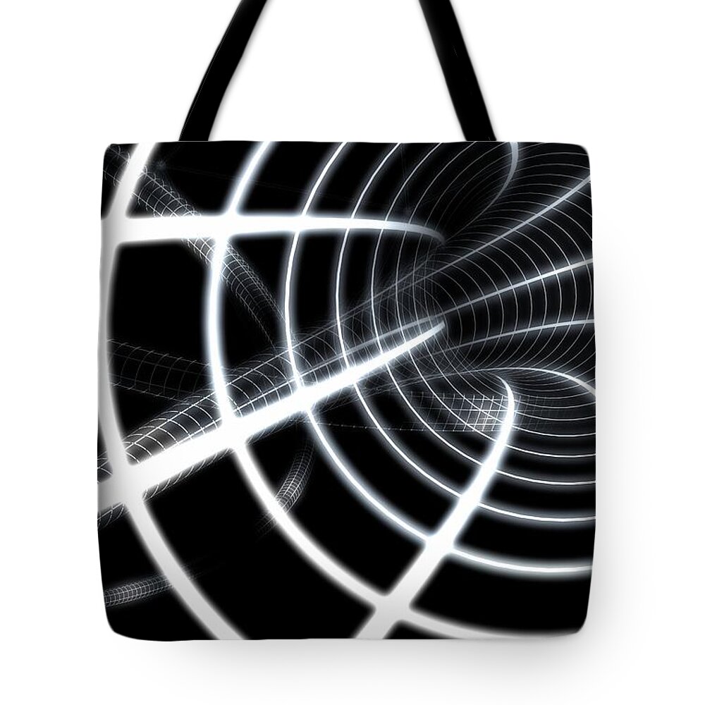 Color Image Tote Bag featuring the photograph Spiral Abstract Image by Design Pics/ryan Briscall