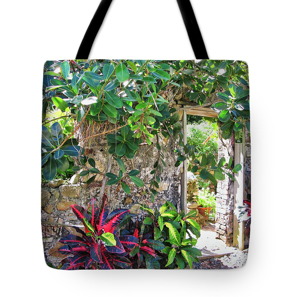 Botanical Gardens Tote Bag featuring the photograph St. George Village Botanical Garden, St. Croix by Segura Shaw Photography