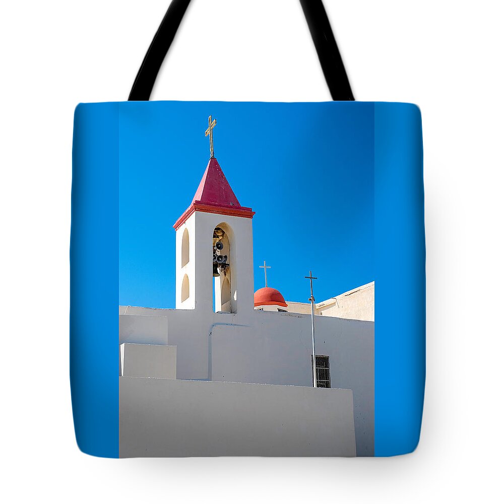 St John Tote Bag featuring the photograph St John's Church, Acre, Israel by Roberta Kayne
