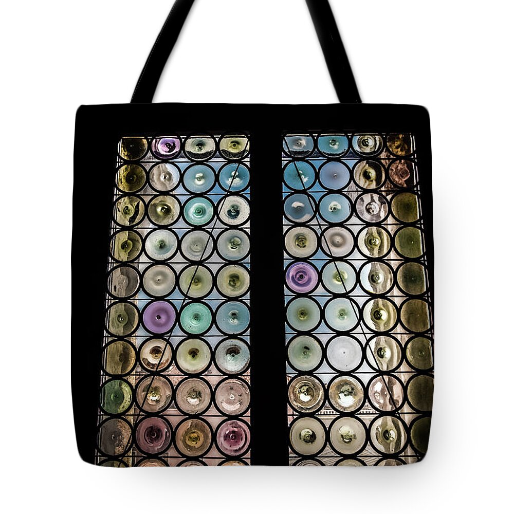 Window Tote Bag featuring the photograph Stained Glass Window by Bill Howard