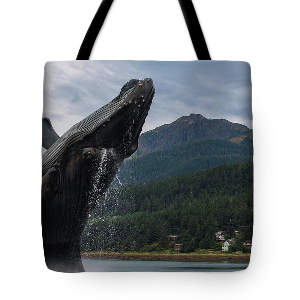 Whale Tote Bag featuring the photograph Statue 1 by David Kirby