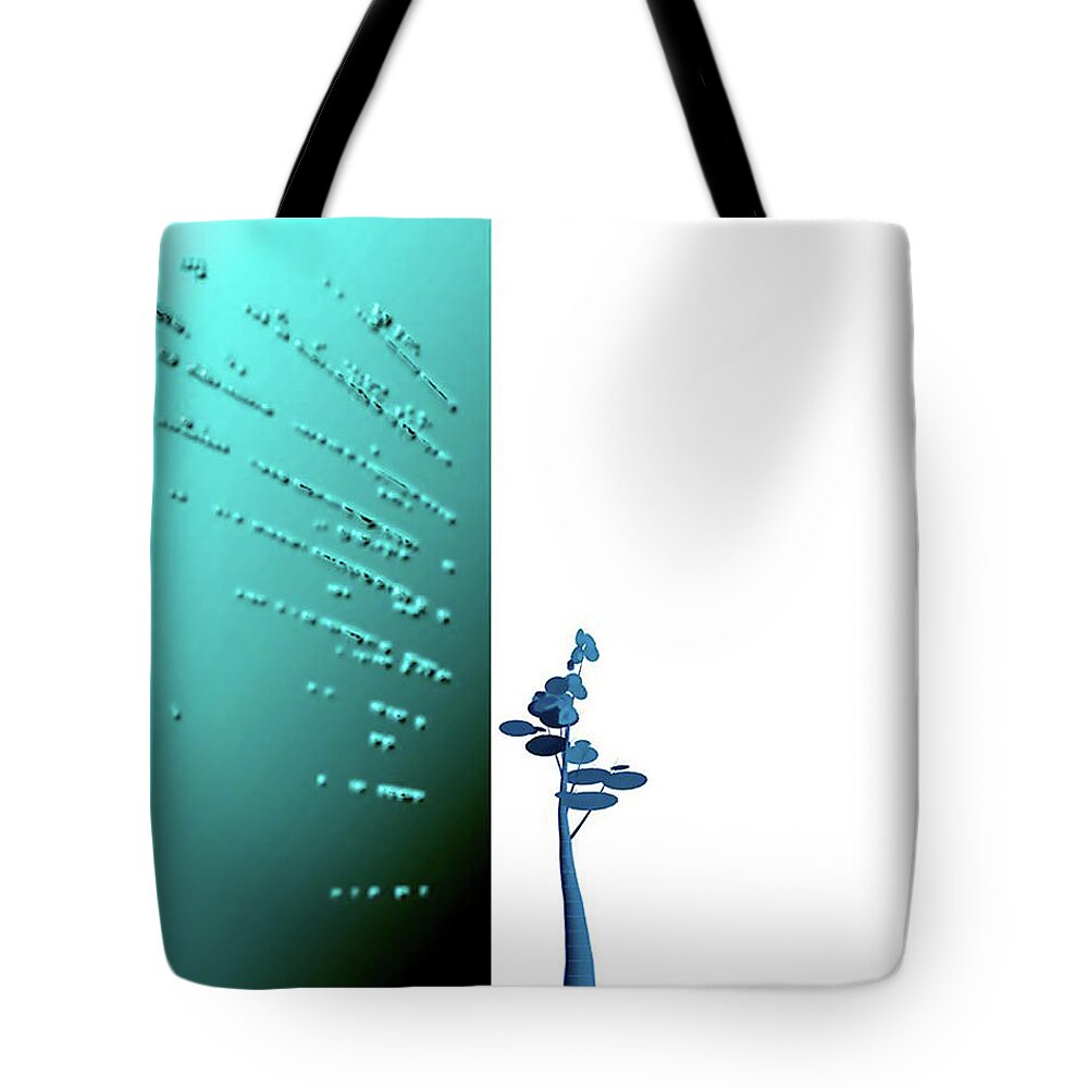 Earthy Tote Bag featuring the digital art Stay Put by Alexandra Vusir
