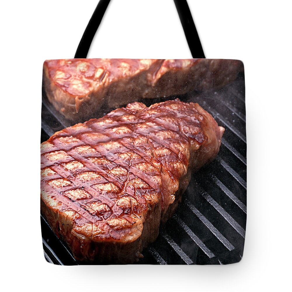 Working Tote Bag featuring the photograph Steak by Imagenavi