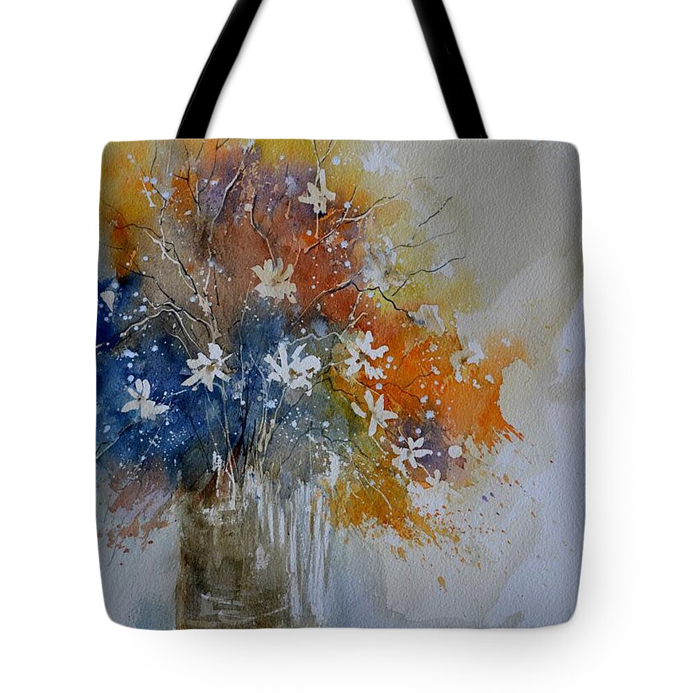 Stil Life Tote Bag featuring the painting Still Life 45811152 by Pol Ledent