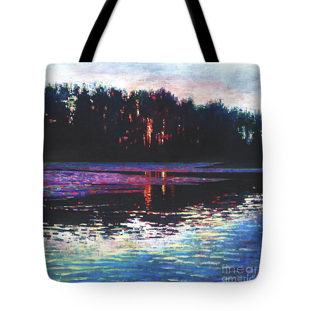 21st Century Tote Bag featuring the painting Stillness In The Midst, 2013 by Helen White