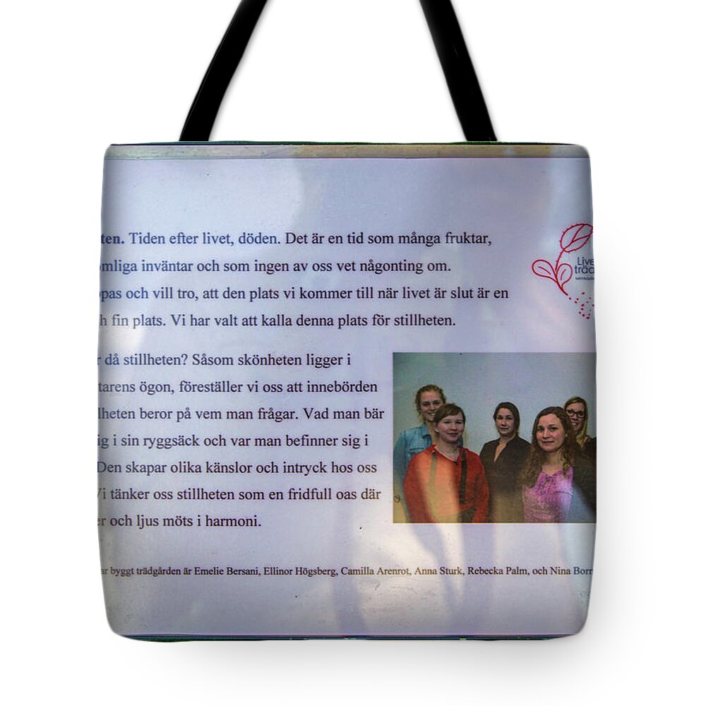 Stillness Introduction Tote Bag featuring the photograph Stillness introduction #i8 by Leif Sohlman