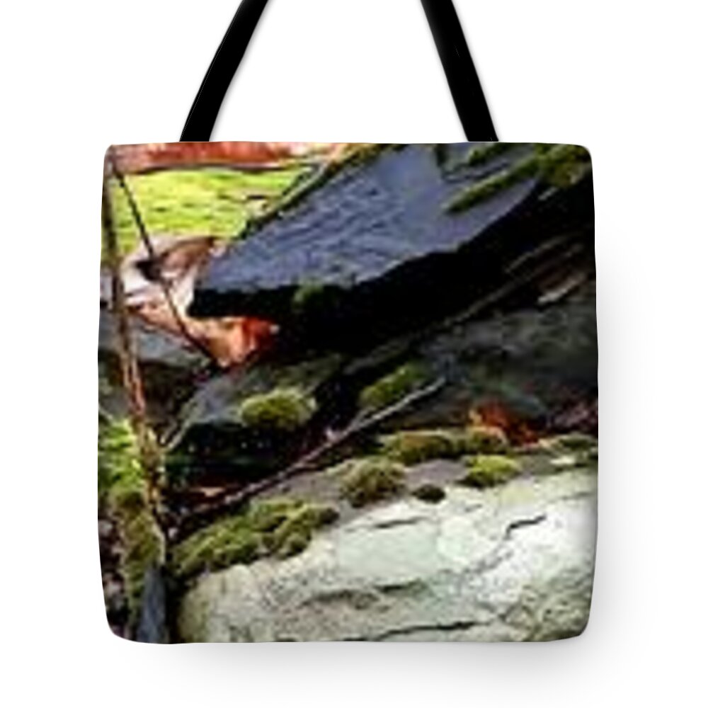 Uther Tote Bag featuring the photograph Stone Wall by Uther Pendraggin