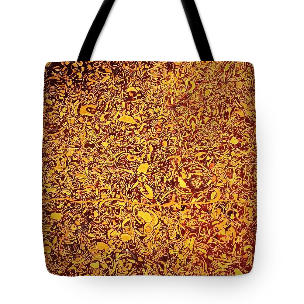 Indian Marble Tote Bag featuring the photograph Stone's story by Jarek Filipowicz