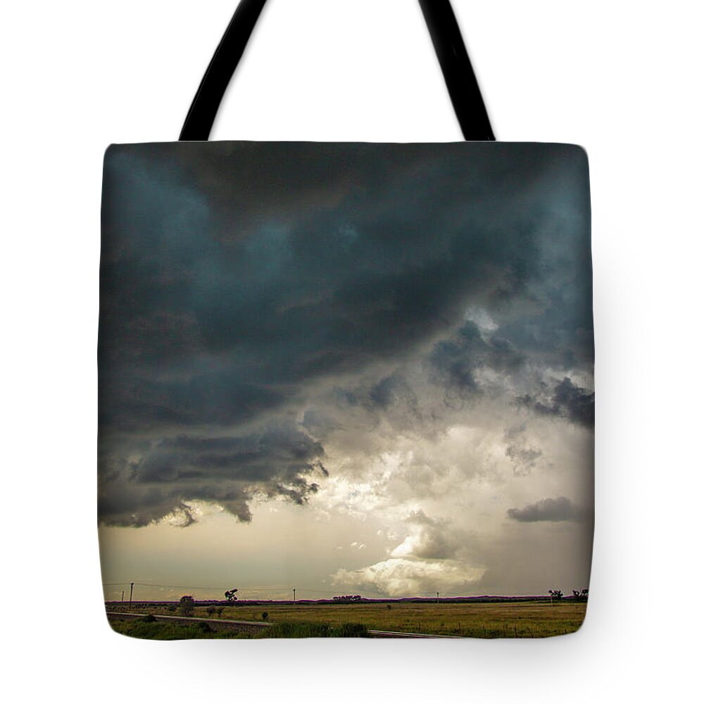 Nebraskasc Tote Bag featuring the photograph Storm Chasin in Nader Alley 012 by NebraskaSC