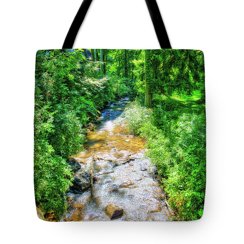 Wv Tote Bag featuring the photograph Stream in WV by Jonny D
