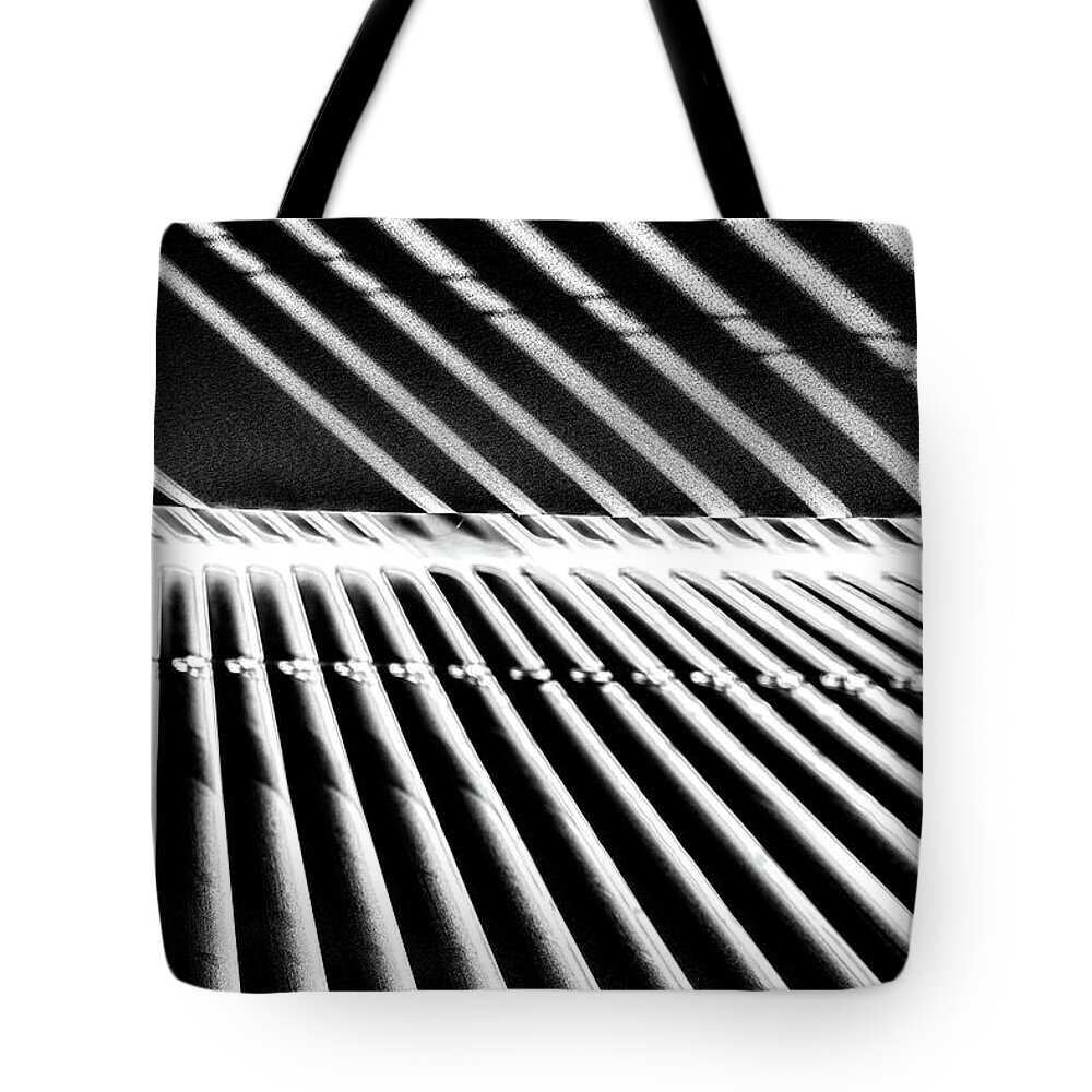 Stripes Tote Bag featuring the photograph Stripes in Perspective by Sharon Popek