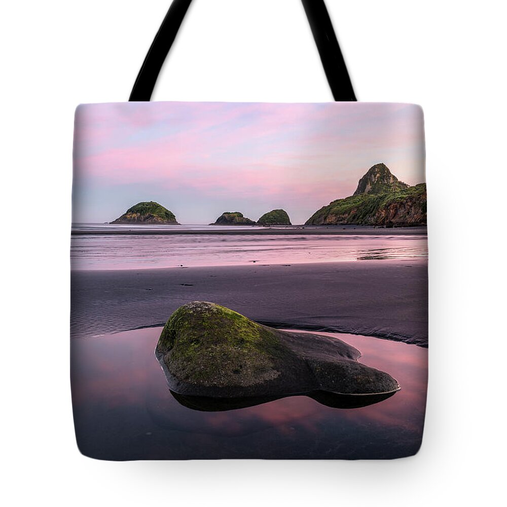 Sugar Loaf Islands Tote Bag featuring the photograph Sugar Loaf Islands - New Zealand by Joana Kruse