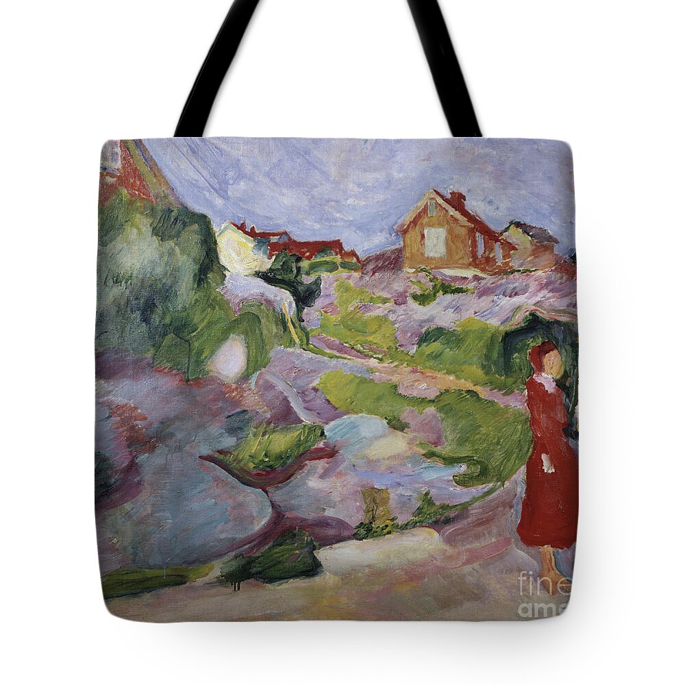 Karsten Tote Bag featuring the painting Summer Evening, 1907 by Ludwig Karsten