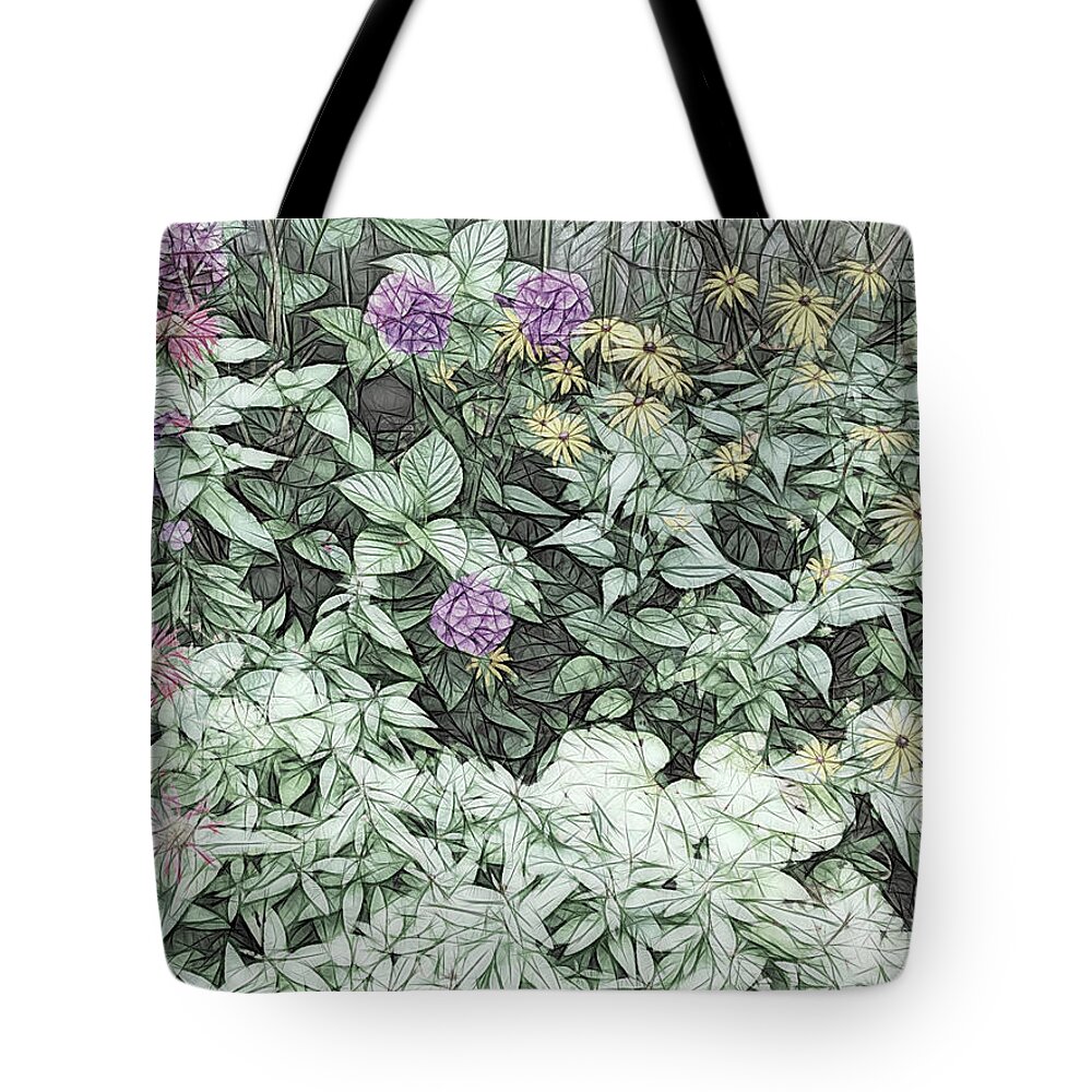 Garden Tote Bag featuring the photograph Summer Garden Mex Bike by Aimee L Maher ALM GALLERY