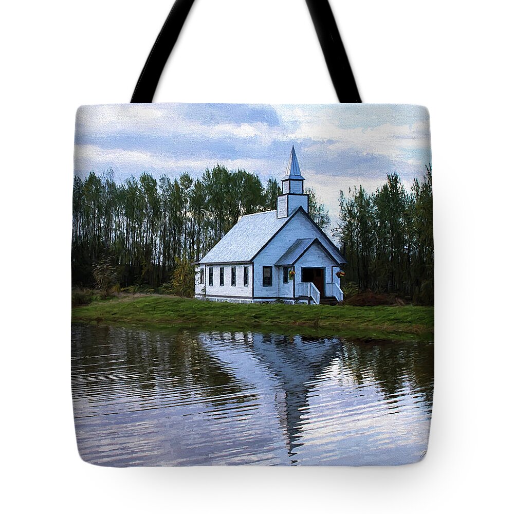Summer In The Valley Tote Bag featuring the painting Summer In The Valley - Hope Valley Art by Jordan Blackstone