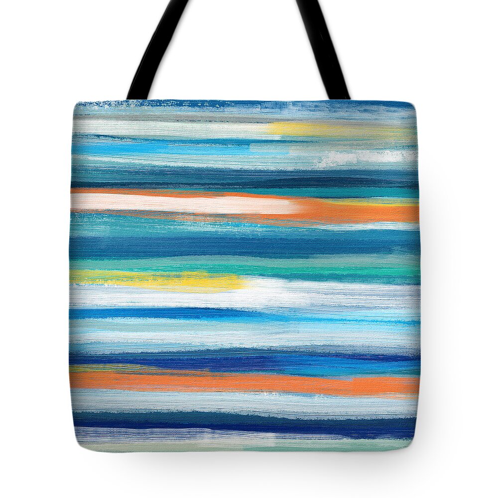 Beach Tote Bag featuring the painting Summer Surf 3- Art by Linda Woods by Linda Woods