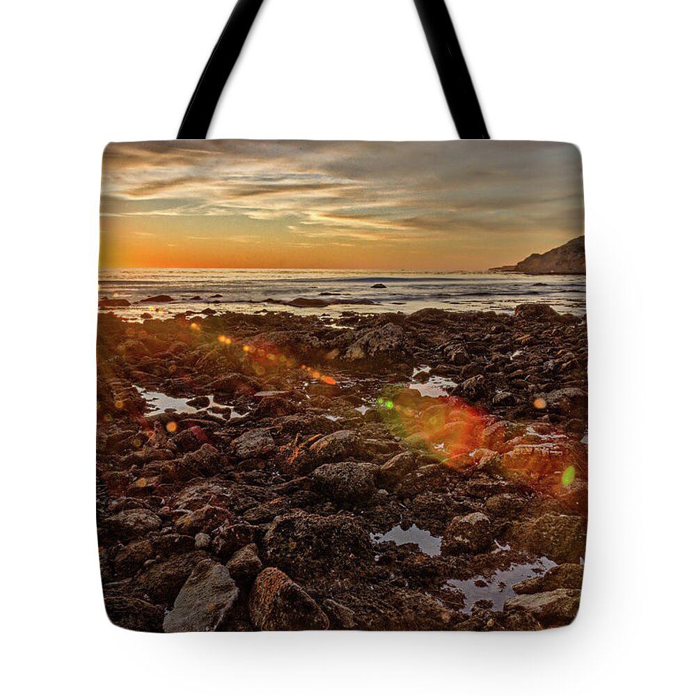 Scenics Tote Bag featuring the photograph Sun Splash by Chris Valle