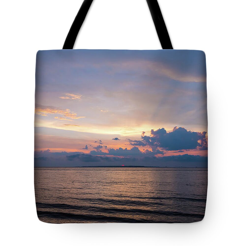 Ala Tote Bag featuring the photograph Sundown on the Gulf of Mexico by James-Allen