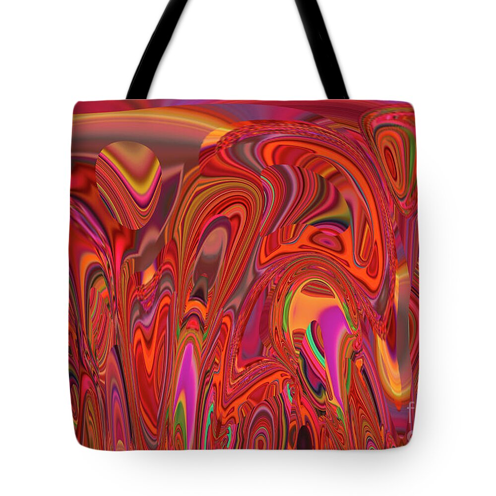 Art Tote Bag featuring the mixed media Sunrise and sunset by Elena Gantchikova