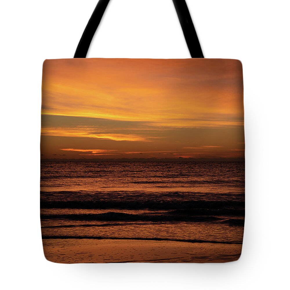 Sunrise Tote Bag featuring the photograph Sunrise Over Hilton Head Island No. 0304 by Dennis Schmidt